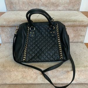 Nordstrom quilted faux leather satchel- like new